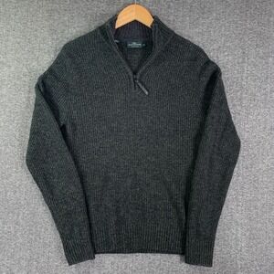 Rodd & Gunn Knit Sweater Men Small Green 1/4 Zip Old Money Lambswool Italian